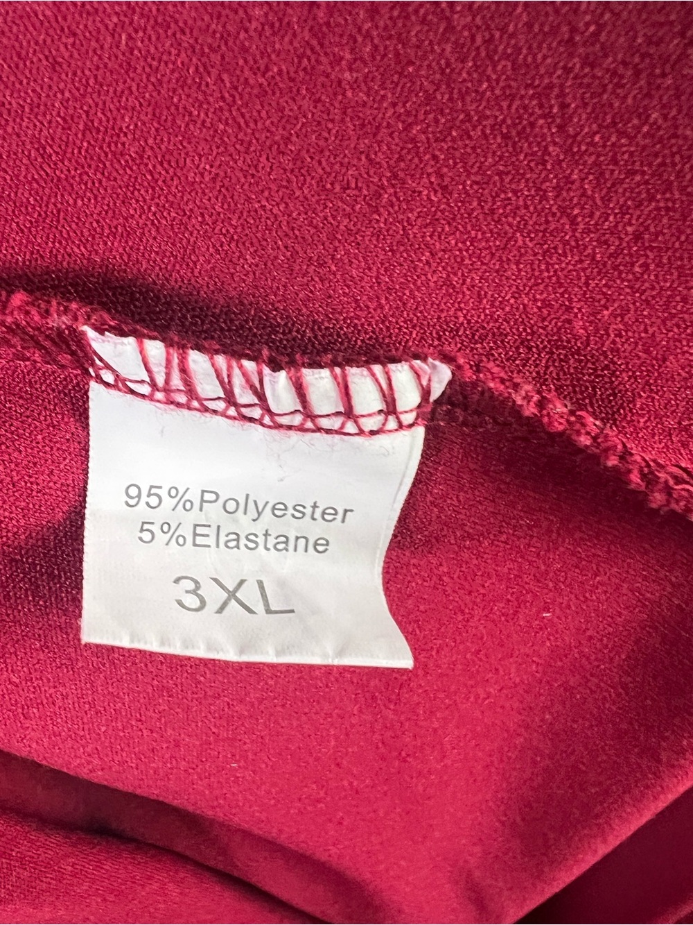 Athletic Skirted Leggings Capri Burgundy Wine Red Size 3XL - Picture 3 of 4